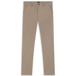 Boss Slim slim fit chino's voor heren in stretchkatoen satijn Boss Slim slim fit chino's voor heren in stretchkatoen satijn