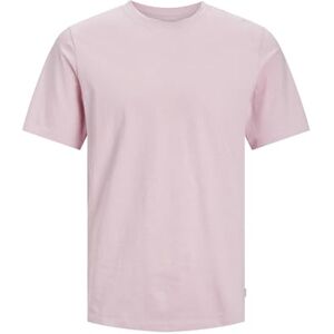 JACK & JONES Heren T-shirt Effen Ronde Hals T-Shirt, Pink Nectar, S JACK & JONES Heren T-shirt Effen Ronde Hals T-Shirt, Pink Nectar, S
