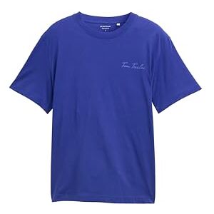 TOM TAILOR T-shirt voor heren, 25386 Crest Blue, XS TOM TAILOR T-shirt voor heren, 25386 Crest Blue, XS