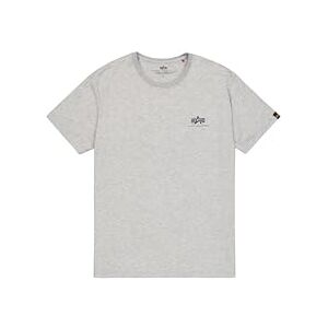 Alpha Basic T T-Shirt met Kleine logo voor mannen Grey Heather Alpha Basic T T-Shirt met Kleine logo voor mannen Grey Heather