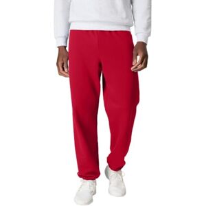 Hanes EcoSmart Fleece Joggingbroek voor heren, Diep Rood, XXL Hanes EcoSmart Fleece Joggingbroek voor heren, Diep Rood, XXL