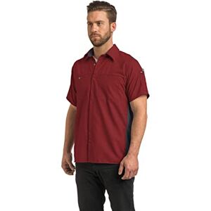 Red Kap Men's Short Sleeve Performance Plus Shop Shirt with OilBlok Technology, Fireball Red with Charcoal Mesh, 3X-Large Red Kap Men's Short Sleeve Performance Plus Shop Shirt with OilBlok Technology, Fireball Red with Charcoal Mesh, 3X-Large