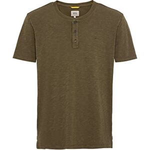camel active Henley T-shirt met korte mouwen en knoopsluiting, Donker olijf, S camel active Henley T-shirt met korte mouwen en knoopsluiting, Donker olijf, S