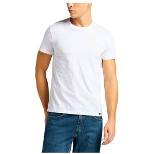 Lee Mens Twin Pack Crew T-shirts, wit, 4XL Lee Mens Twin Pack Crew T-shirts, wit, 4XL
