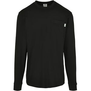 Urban Classics Heren Organic Basic Pocket Ls T-shirt, zwart, S Urban Classics Heren Organic Basic Pocket Ls T-shirt, zwart, S