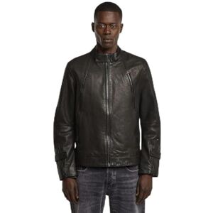 G-STAR 8721136008785 Biker Leather JKT Jacket voor heren, zwart (dk black D27137-B508-6484), S G-STAR 8721136008785 Biker Leather JKT Jacket voor heren, zwart (dk black D27137-B508-6484), S