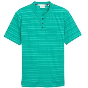 TOM TAILOR T-shirt voor heren, 38088 Groene Multicolor Nep Stripe, XS TOM TAILOR T-shirt voor heren, 38088 Groene Multicolor Nep Stripe, XS