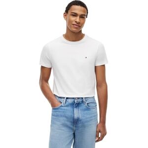 Tommy Hilfiger T-shirts voor heren Core Stretch Slim T-shirt met C-hals, wit, XL Tommy Hilfiger T-shirts voor heren Core Stretch Slim T-shirt met C-hals, wit, XL
