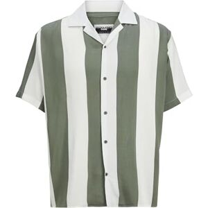 JACK & JONES Heren Jcojeff AOP Resort Shirt Ss Relax Shirt met korte mouwen, Agave Groen/Stripes: streep, L JACK & JONES Heren Jcojeff AOP Resort Shirt Ss Relax Shirt met korte mouwen, Agave Groen/Stripes: streep, L