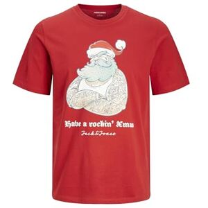 JACK & JONES Jjxmas Funny Tee Ss Crew Neck, scarlet sage, S JACK & JONES Jjxmas Funny Tee Ss Crew Neck, scarlet sage, S