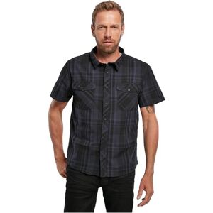 Brandit Roadstar Shirt met korte mouwen zwart-blauw L 100% katoen Basics Brandit Roadstar Shirt met korte mouwen zwart-blauw L 100% katoen Basics