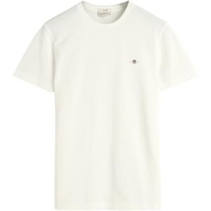 GANT Slim Pique Ss T-shirt voor heren, Eggshell., 4XL GANT Slim Pique Ss T-shirt voor heren, Eggshell., 4XL