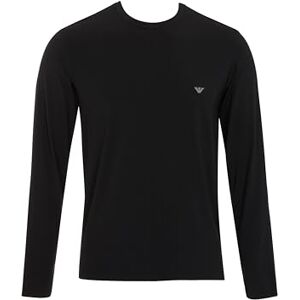 Giorgio Armani Man's Soft Modal Lange Mouw Ronde Hals T-Shirt Zwart S Getailleerde FIT, Zwart, S Giorgio Armani Man's Soft Modal Lange Mouw Ronde Hals T-Shirt Zwart S Getailleerde FIT, Zwart, S