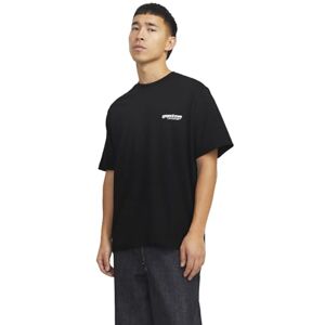 JACK & JONES T-shirt met print op de rug, zwart, S JACK & JONES T-shirt met print op de rug, zwart, S