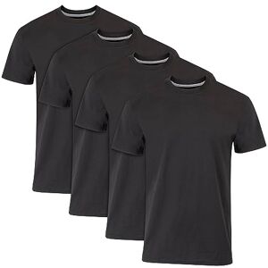 Hanes Ultimate Men's 4-Pack FreshIQ Crew T-Shirt, Black, X-Large Hanes Ultimate Men's 4-Pack FreshIQ Crew T-Shirt, Black, X-Large