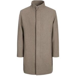 JACK & JONES Jprblawilson Wool Coat Sn, grijsbeige, S JACK & JONES Jprblawilson Wool Coat Sn, grijsbeige, S