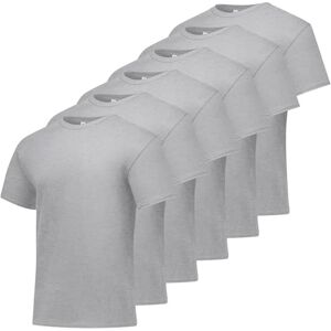 Hanes Heren Shirt (Pack van 4), Light Steel 6-pack, 3XL Hanes Heren Shirt (Pack van 4), Light Steel 6-pack, 3XL