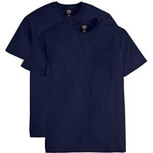Hanes Heren Nano Premium Cotton T-Shirt (Pack van 2), Donkerblauw, XL Hanes Heren Nano Premium Cotton T-Shirt (Pack van 2), Donkerblauw, XL