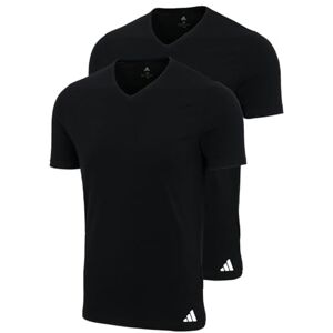 adidas Heren ondergoed V-hals shirt (2PK) Active Flex Cotton, Black_4am017, L adidas Heren ondergoed V-hals shirt (2PK) Active Flex Cotton, Black_4am017, L