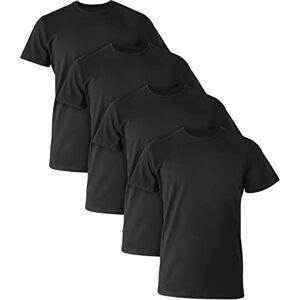 Hanes Ultimate Comfort Fit Onderhemd met ronde hals voor heren, stretchkatoenen T-shirt, verpakking van 4 stuks, L Hanes Ultimate Comfort Fit Onderhemd met ronde hals voor heren, stretchkatoenen T-shirt, verpakking van 4 stuks, L