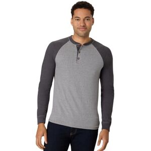 Hanes Men's Long-Sleeve Beefy Henley T-Shirt Small Oxford Gray/Slate Heather Hanes Men's Long-Sleeve Beefy Henley T-Shirt Small Oxford Gray/Slate Heather