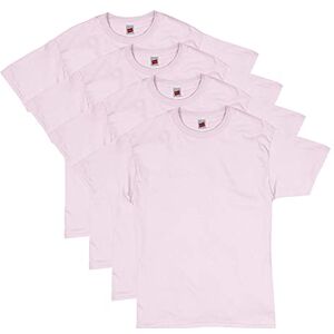 Hanes Overhemd voor heren, Lichtroze Pack van 4, M Hanes Overhemd voor heren, Lichtroze Pack van 4, M
