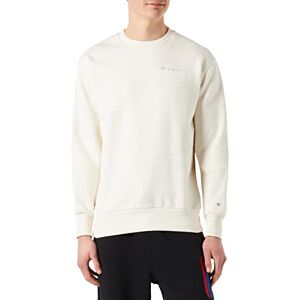 Champion Eco Future Fleece Custom Fit Crewneck Sweatshirt voor heren, Ivoor, L Champion Eco Future Fleece Custom Fit Crewneck Sweatshirt voor heren, Ivoor, L