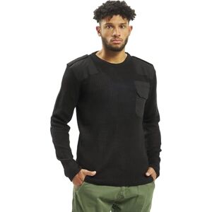 Brandit BW Pullover Gebreide trui zwart XXL 100% polyacryl Basics Brandit BW Pullover Gebreide trui zwart XXL 100% polyacryl Basics