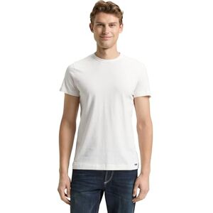 TOM TAILOR T-shirt voor heren, 10348 Gardenia White, L TOM TAILOR T-shirt voor heren, 10348 Gardenia White, L