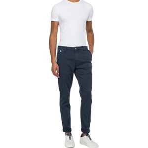 Replay Heren Regular Fit Chino Jeans Benni Hyperchino Colour X-Lite, 010 Blue, 36W x 32L Replay Heren Regular Fit Chino Jeans Benni Hyperchino Colour X-Lite, 010 Blue, 36W x 32L