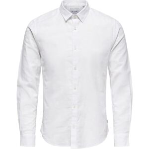 Only & Sons Heren overhemd ONSCAIDEN overhemd, wit, L Only & Sons Heren overhemd ONSCAIDEN overhemd, wit, L