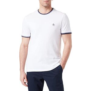 Original Penguin Heren Ss Sticker Pete Ringer Tee T-shirt, Helder Wit, S Original Penguin Heren Ss Sticker Pete Ringer Tee T-shirt, Helder Wit, S