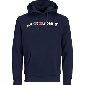 JACK & JONES JACK&JONES PLUS JJECORP Old Logo Sweat Hood NOOS PLS, Navy Blazer/Detail:Reg Fit, 4XL grote maten JACK & JONES JACK&JONES PLUS JJECORP Old Logo Sweat Hood NOOS PLS, Navy Blazer/Detail:Reg Fit, 4XL grote maten