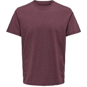 Only & Sons Onsmax Life Ss Stitch Tee Noos, Port Royale, XS Only & Sons Onsmax Life Ss Stitch Tee Noos, Port Royale, XS
