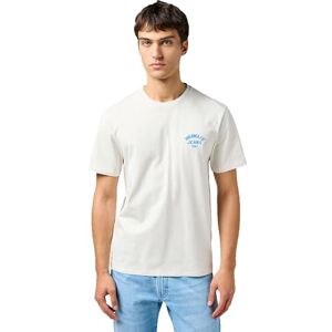 Wrangler Heren Small Logo Tee T-shirt, vintage wit, XL Wrangler Heren Small Logo Tee T-shirt, vintage wit, XL
