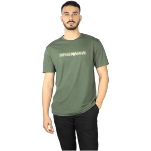 Giorgio Armani Man bedrukt uit water ronde hals T-shirt groen XXL, Klimmen Pr.macrolog, XXL Giorgio Armani Man bedrukt uit water ronde hals T-shirt groen XXL, Klimmen Pr.macrolog, XXL