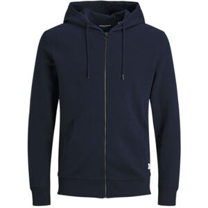 JACK & JONES Cardigan sweater heren Jjebasic Sweat Zip Hood Noos , marineblauw blazer , XS JACK & JONES Cardigan sweater heren Jjebasic Sweat Zip Hood Noos , marineblauw blazer , XS