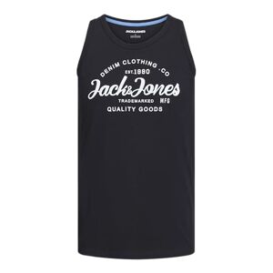 JACK & JONES JJFOREST tanktop SL, Zwart/Print: aw2 Solid Body, S