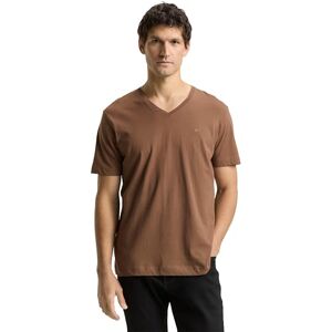TOM TAILOR T-shirt voor heren, 39440, koffiebruin, L TOM TAILOR T-shirt voor heren, 39440, koffiebruin, L