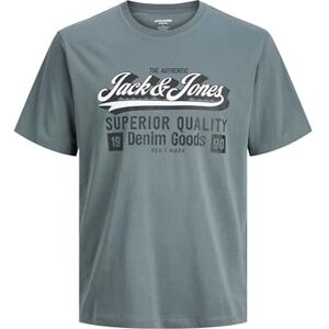 JACK & JONES Jjelogo Tee Ss O-Neck 2 Col Aw25 Sn, stormy weather, S JACK & JONES Jjelogo Tee Ss O-Neck 2 Col Aw25 Sn, stormy weather, S