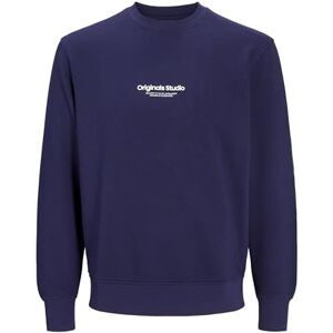 JACK & JONES Jorvesterbro Sweat Crew Neck Noos voor heren, Ocean Cavern, L JACK & JONES Jorvesterbro Sweat Crew Neck Noos voor heren, Ocean Cavern, L