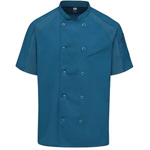 Red Kap Men's Airflow Raglan Chef Coat with OilBlok, Teal with Teal Mesh, Large Red Kap Men's Airflow Raglan Chef Coat with OilBlok, Teal with Teal Mesh, Large