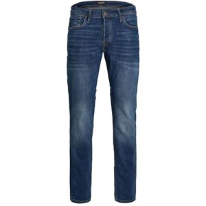 JACK & JONES Mann Jeans TIM Rechte Pijpen Slim Fit Platte Voorkant TIM OORSPRONKELIJK, Colour:Dark blue-2, Size:33W / 30L JACK & JONES Mann Jeans TIM Rechte Pijpen Slim Fit Platte Voorkant TIM OORSPRONKELIJK, Colour:Dark blue-2, Size:33W / 30L