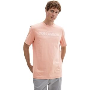 TOM TAILOR Heren T-shirt, 10885 Pale Coral, XL TOM TAILOR Heren T-shirt, 10885 Pale Coral, XL
