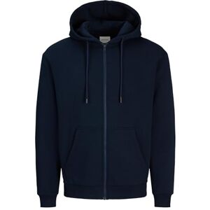 JACK & JONES Herenjas met capuchon, eenkleurig, navy blazer, M JACK & JONES Herenjas met capuchon, eenkleurig, navy blazer, M