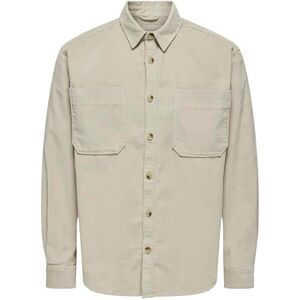 Only & Sons Heren overhemd ONSALP overhemd, Zilvervoering., XXL Only & Sons Heren overhemd ONSALP overhemd, Zilvervoering., XXL