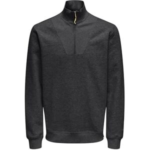 Only & Sons Onsriley Life Reg 1/4 Zip Sweat Vd, jet black, XL Only & Sons Onsriley Life Reg 1/4 Zip Sweat Vd, jet black, XL