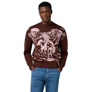 Wrangler cowboy sweater, Mahogany, XL Wrangler cowboy sweater, Mahogany, XL