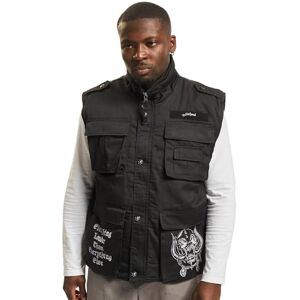 Brandit Motörhead Ranger Vest van windjack voor heren, zwart, M Brandit Motörhead Ranger Vest van windjack voor heren, zwart, M