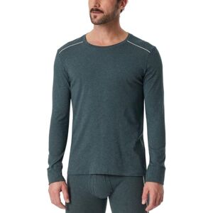 Schiesser Herenshirt met lange mouwen, comfort fit, onderhemd, blauw-mel._181839, 54 Schiesser Herenshirt met lange mouwen, comfort fit, onderhemd, blauw-mel._181839, 54